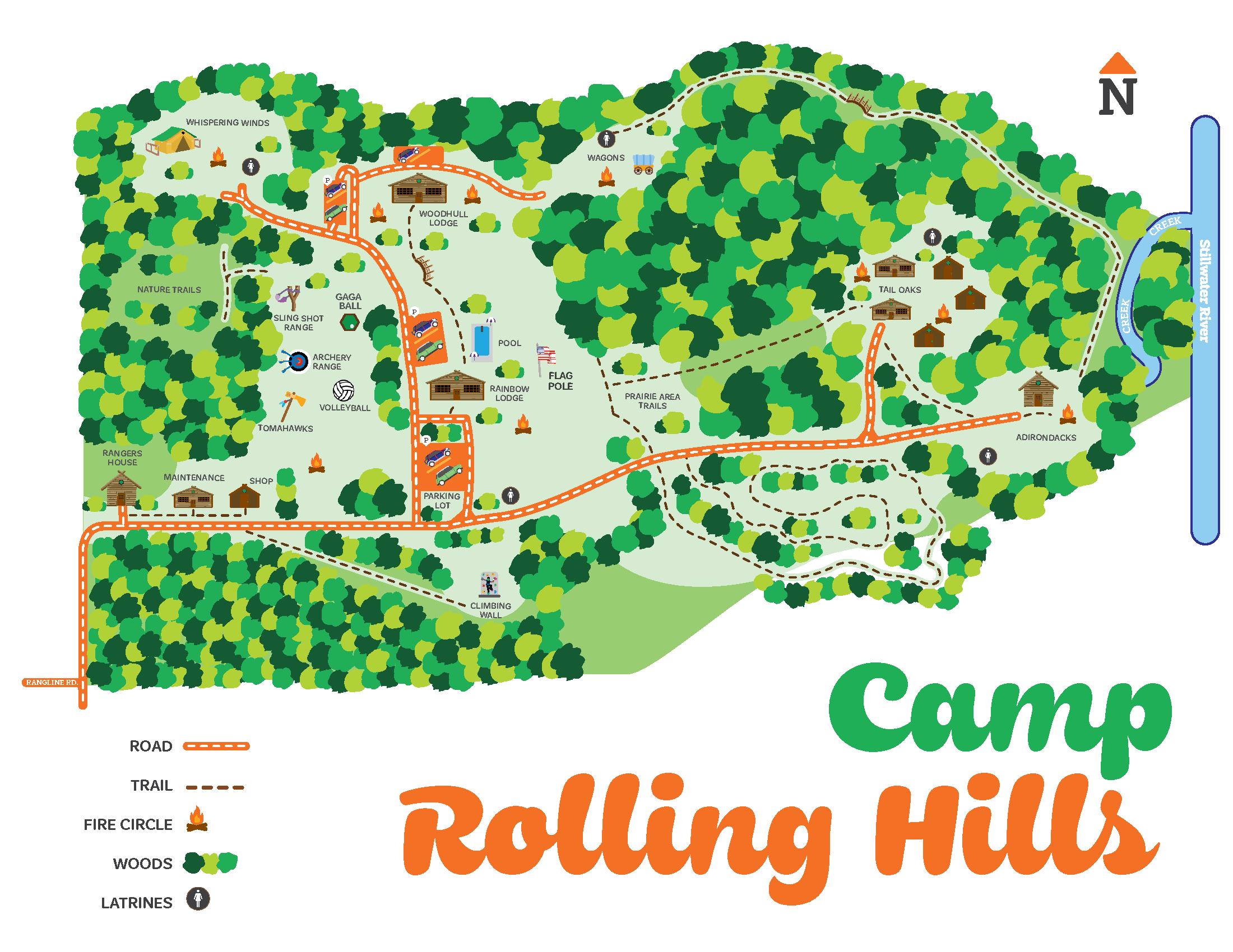 Map of Camp RollingHills