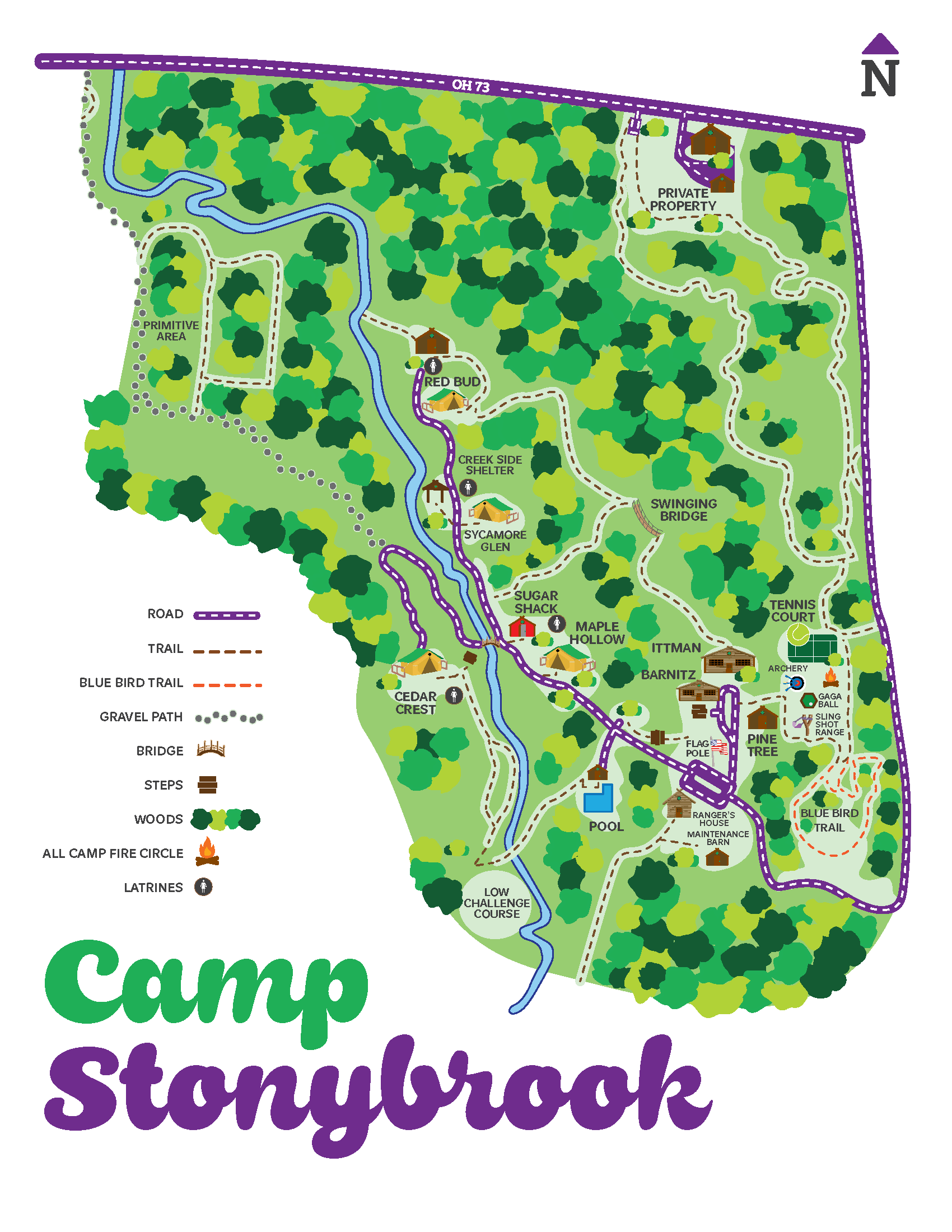 Map of Camp Stonybrook